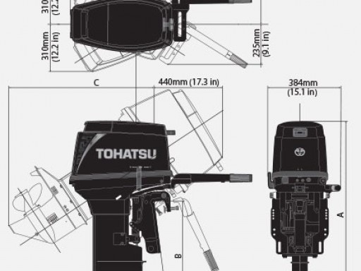 Лодочный мотор Tohatsu M40 D2 S