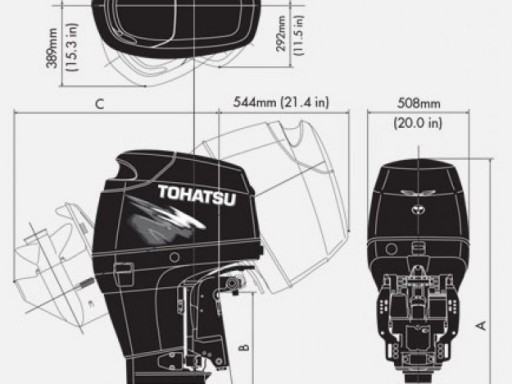 Двухтактный подвесной лодочный мотор TLDI® MD 75